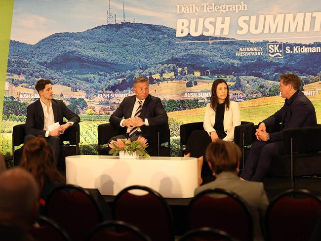 The Telegraph’s Josh Hanrahan with Phil Donato MP, Member for Orange, Vanessa Vazquez, founder of Birds in the Bush and James Grant. Picture: Rohan Kelly