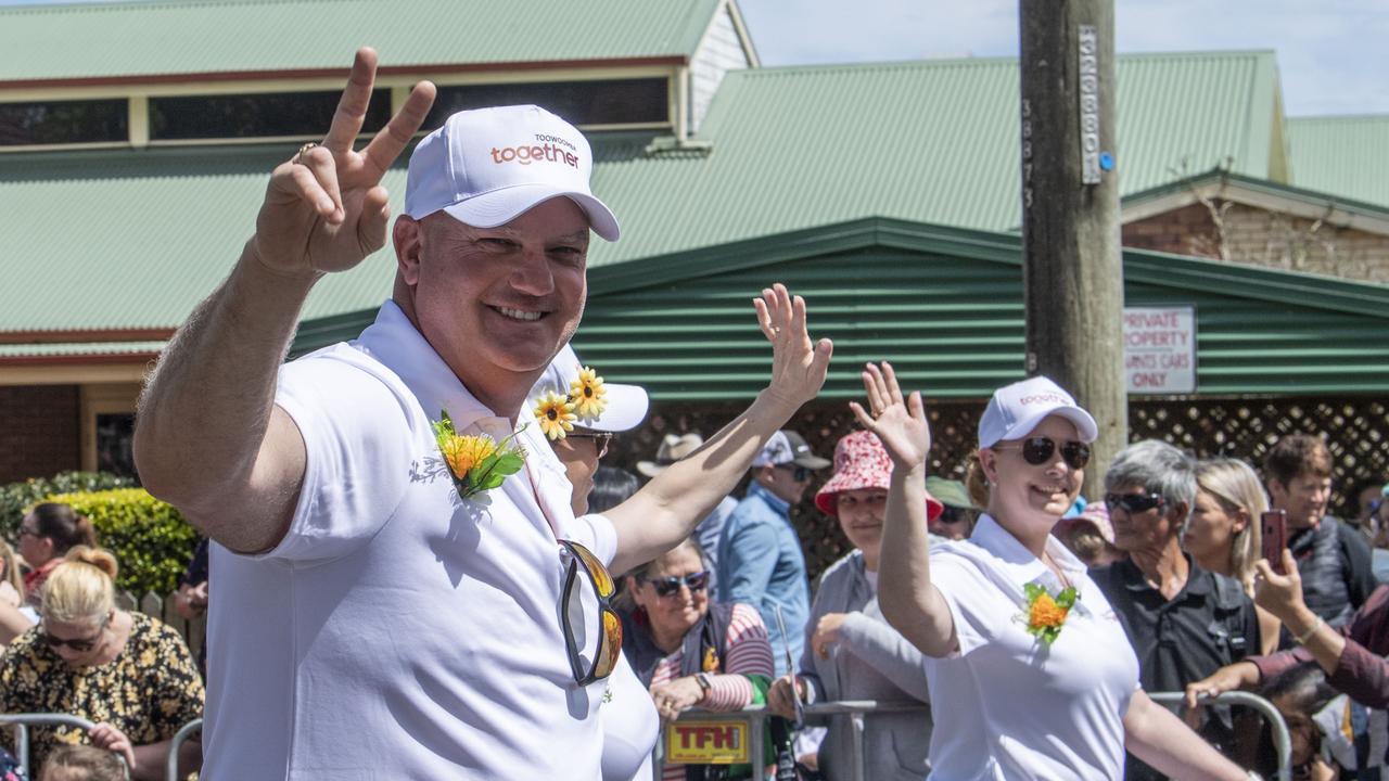 Darren Lange. Toowoomba Together Incorporated float in the Grand Central Floral Parade. Saturday, September 17, 2022. Picture: Nev Madsen.