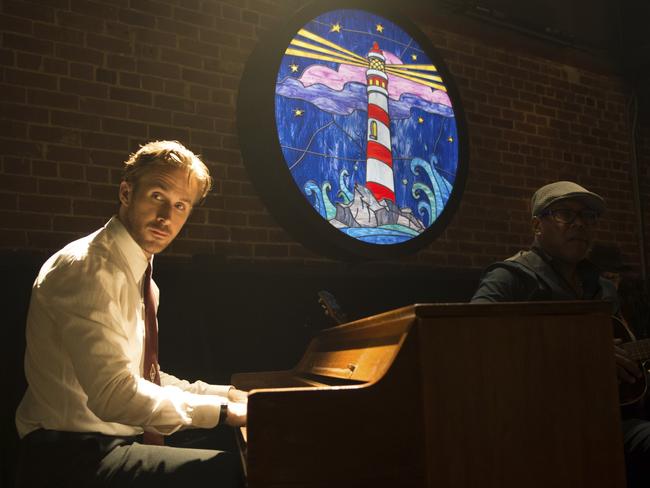 Ryan Gosling tinkles the ivories in a scene from the best film of the year. Picture: Dale Robinette / Lionsgate via AP