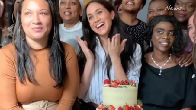 Meghan Markle has visited a bakery to celebrate the opening of a new store location.