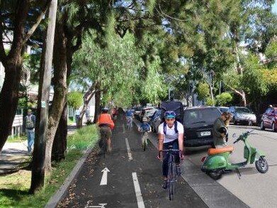 An under-construction cycleway on Wilson and Burren streets originally proposed the loss of 37 parking spots.