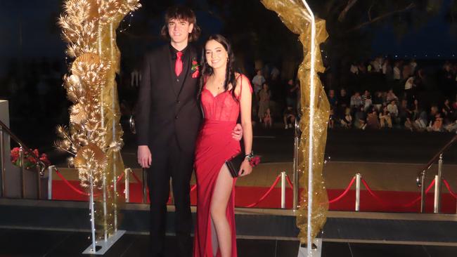 Callum Pedersen &amp; Cayley Phillips at the Xavier Catholic College formal.