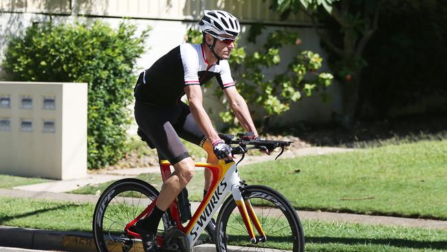 General, generic photo of a road cyclist riding his bike along The Esplanade, Burleigh Heads. Picture: Brendan Radke. Picture: Radke Brendan