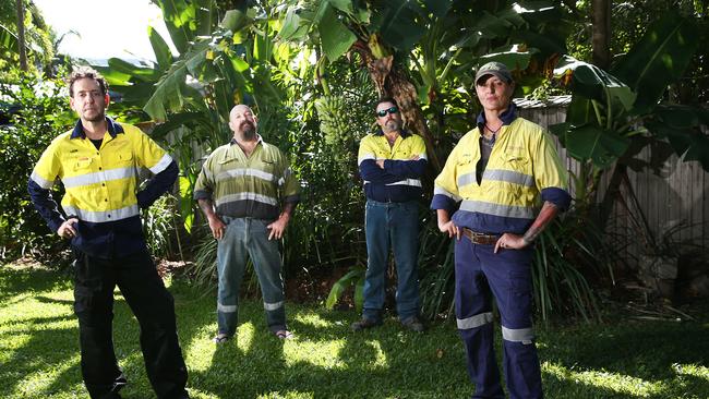 The image showing Consolidated Tin Mining workers that appeared in the Cairns Post in 2020. Picture: Brendan Radke