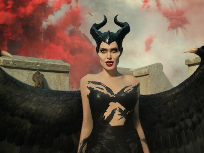 Angelina Jolie in a scene from the movie Maleficent: Mistress of Evil. Supplied by Disney.