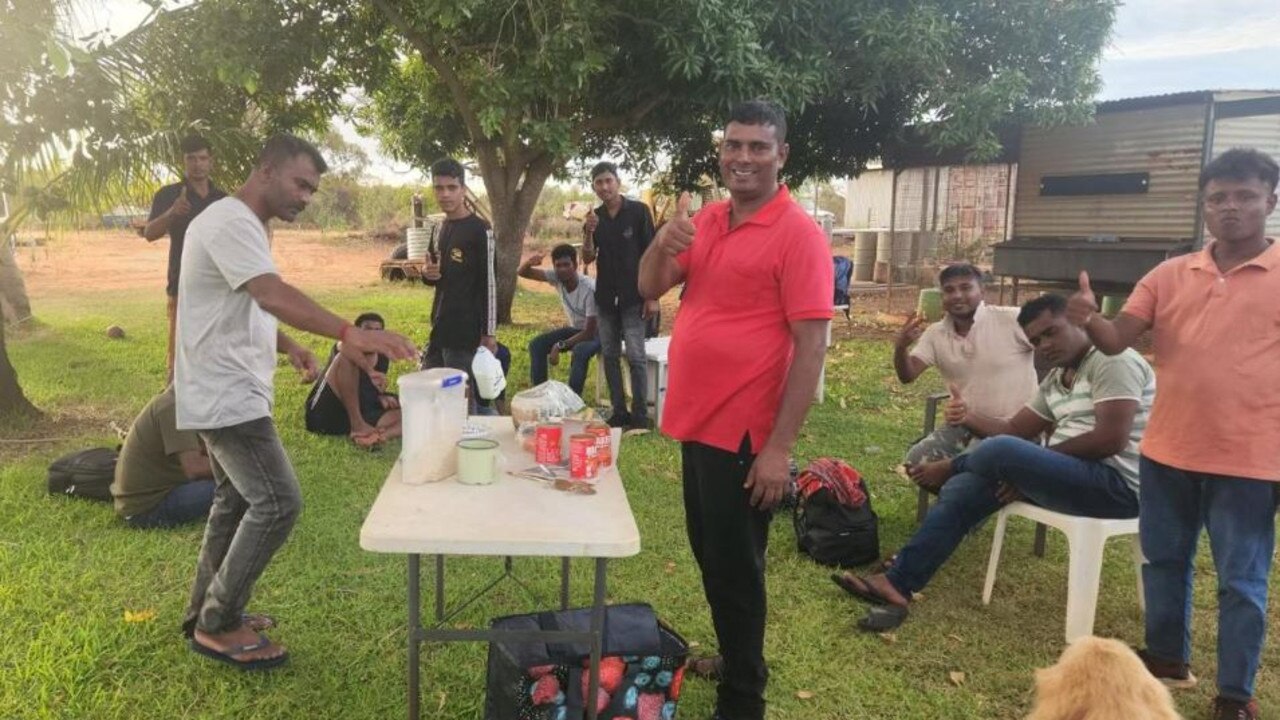 A group of asylum seekers turned up at a remote Aboriginal community in Western Australia in February. Picture: Weekend Australian