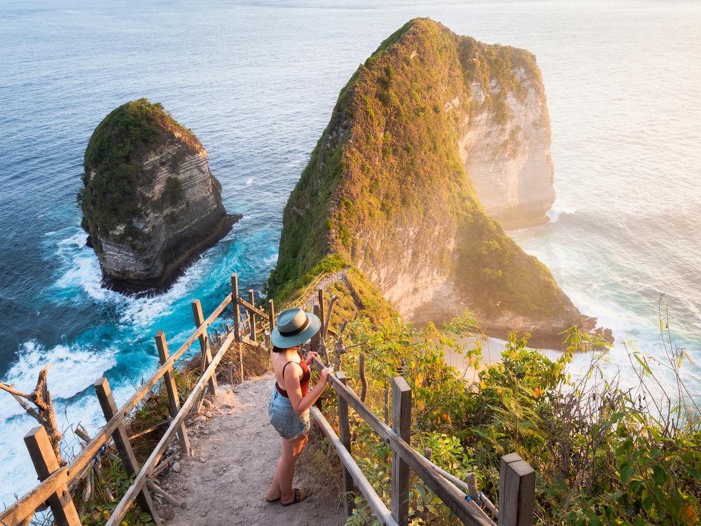 Kelingking Beach in Nusa Penida Island, Bali