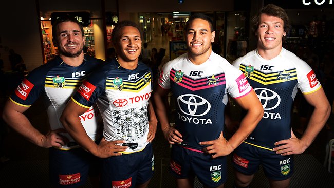 North Queensland Cowboys unveil new jerseys for 2014 NRL season