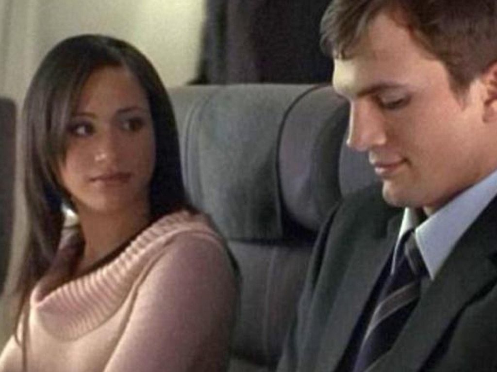 Meghan Markle and Ashton Kutcher in the movie A Lot Like Love. Picture: Supplied