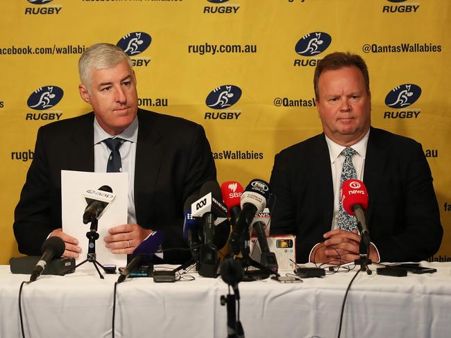 Australian Rugby Union Chairman Cameron Clyne and CEO Bill Pulver are under pressure.