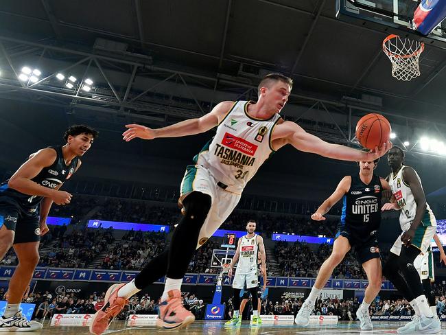 Ian Hummer made his JackJumpers debut against Melbourne. (Photo by Josh Chadwick/Getty Images)