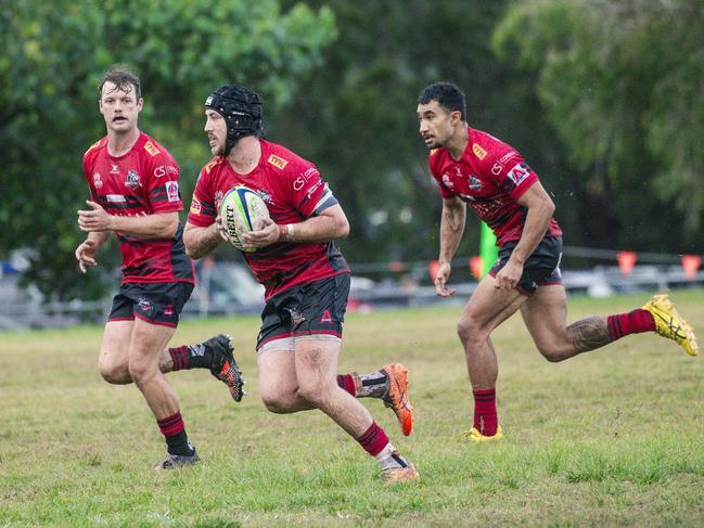 Griffith Uni Colleges Knights and Palm Beach Currumbin Alleygators at Heeb Street, Ashmore. Picture: Glenn Campbell