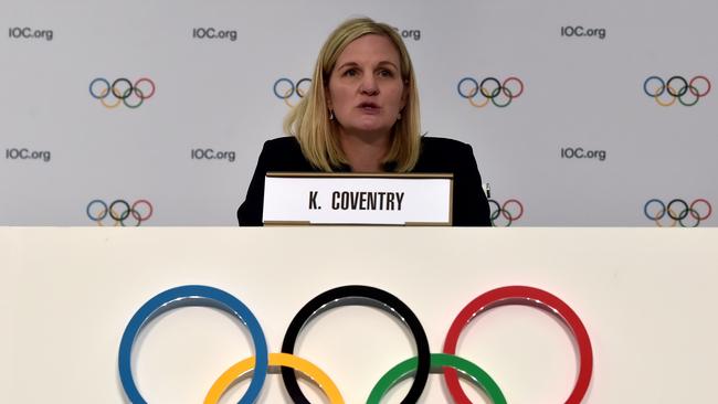 Kirsty Coventry addressed the media after her election victory