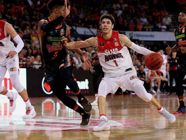 Hawks’ marquee player LaMelo Ball has attracted record crowds and viewership numbers for the NBL.