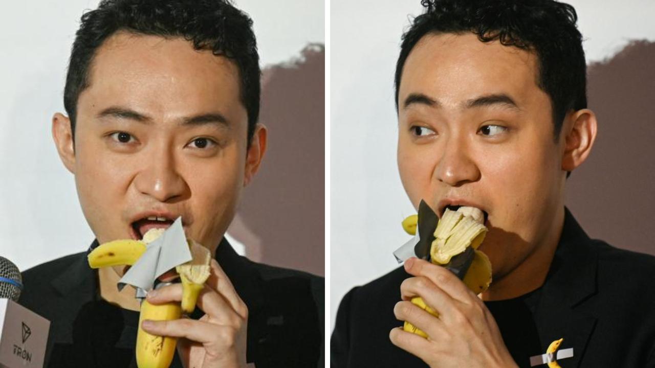 Crypto Entrepreneur Justin Sun Eats Banana Art He Bought For $9.5 ...