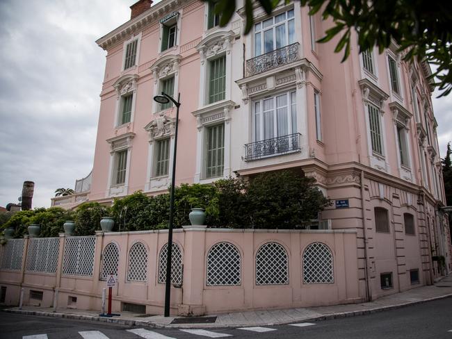 The home of Odetta Medich in Beaulieu Sur Mer, on the French Riviera. Picture: Hans Lucas Agency