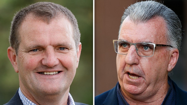 Cessnock MP Clayton Barr (left) has copped a sarcastic spray from HSU boss Gerard Hayes.