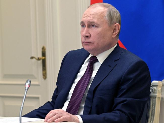 Russia's President Vladimir Putin watches the successful test-firing of its latest hypersonic ballistic missiles, cruise missiles, and nuclear-capable ballistic missiles as part of "planned exercises," the Kremlin said. Picture: AFP