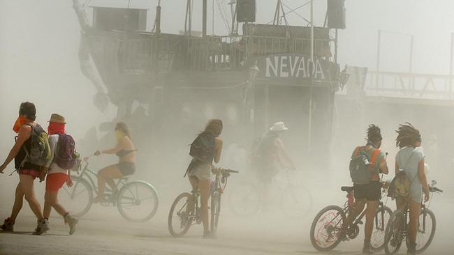 It’s dusty in the Nevada Desert. Be prepared for dirt in all the wrong places. Picture: Andy Barron/Reno Gazette-Journal