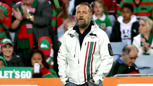 Russell Crowe designed South Sydney Rabbitohs' Anzac jumper in tribute to  submariners