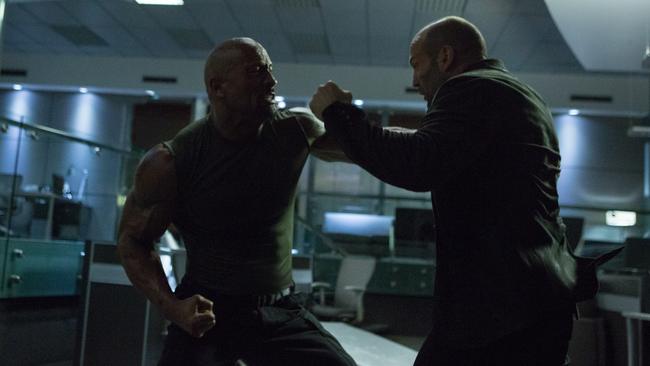 Dwayne Johnson and Jason Statham in Fast and Furious 7. Picture: Universal Pictures