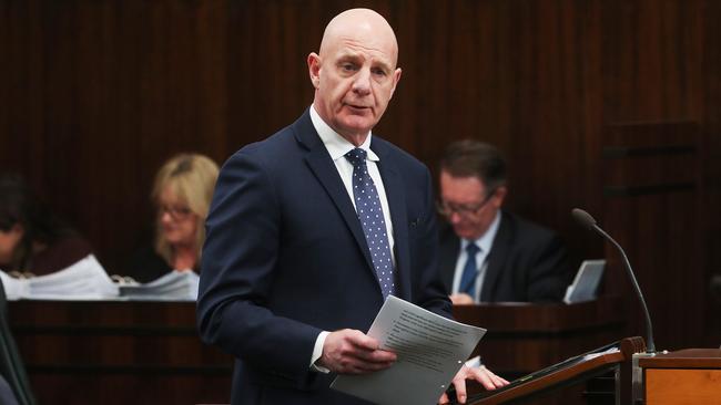 Premier Peter Gutwein. Question time in the Tasmanian parliament. Picture: Nikki Davis-Jones