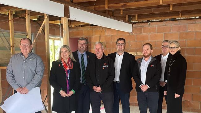 From left to right: Pat Liebke, Dr Katrina Lines, Queensland Minister Police and Corrective Service Hon Mark Ryan, Board of Directors Caboolture Sports Club Kevin Kaeser, Martin Van Rensburg, Nick Prestwood, Roy Briggs, and Susan Mercer.