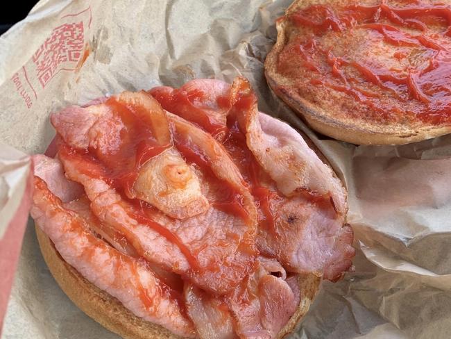 Maccas diner’s horrific find in bacon roll