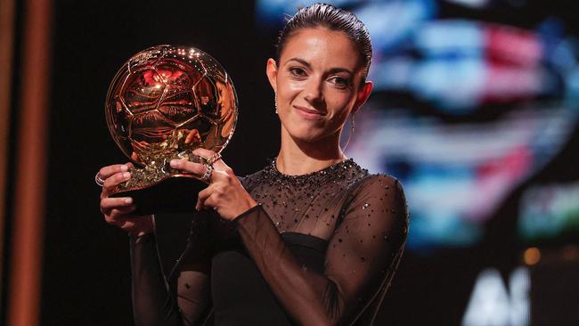 Bonmati eventually got her moment in the spotlight, after a presentation that stirred outrage among fans. Picture: Franck Fife / AFP.