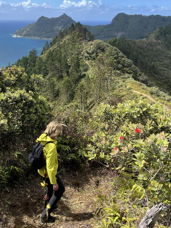 Hiking on Rapa. Picture: Stephen Rice