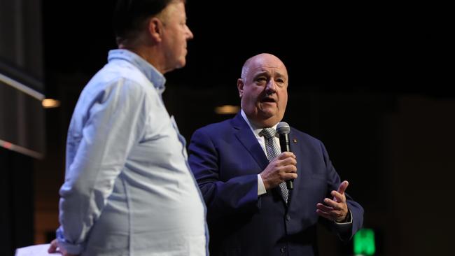 Burleigh candidates Wayne Rabbit Bartholomew (ALP) and Michael Hart (LNP). Picture: Glenn Hampson