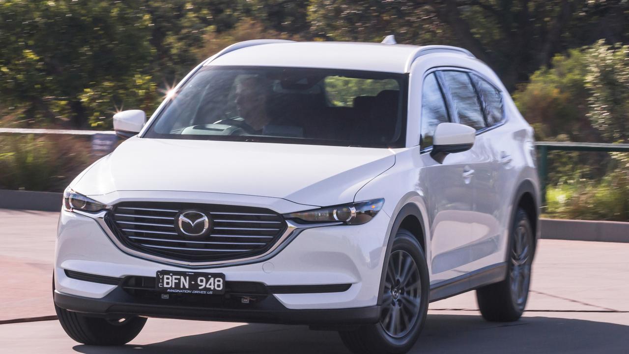 Mazda doesn’t often give discounts, but it is cutting the drive-away price of its seven-seat CX-8 Photo: Thomas Wielecki