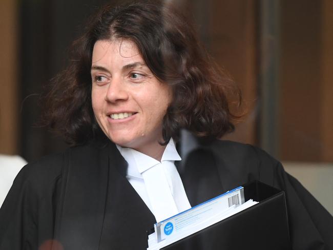 High-profile defamation barrister Sue Chrysanthou is facing legal action to stop her representing Christian Porter in his defamation case. Picture: AAP