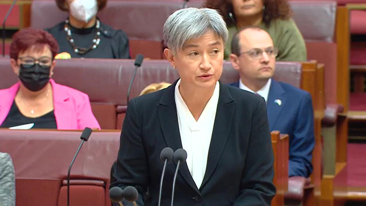 Labor Senate leader Penny Wong denies any bullying allegations. Picture: Australia Parliament House Senate Live Stream