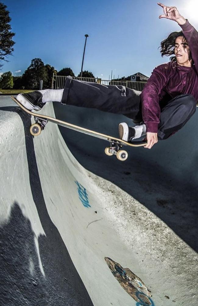 Skateboarder Nixen Osborne. Picture: Supplied