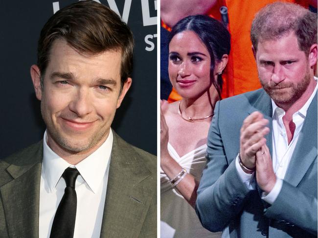 John Mulaney roasted Harry and Meghan at his Netflix event.