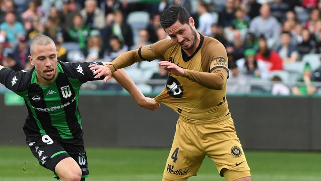 Defender Dylan McGowan (right) is a proven performer. Picture: AAP