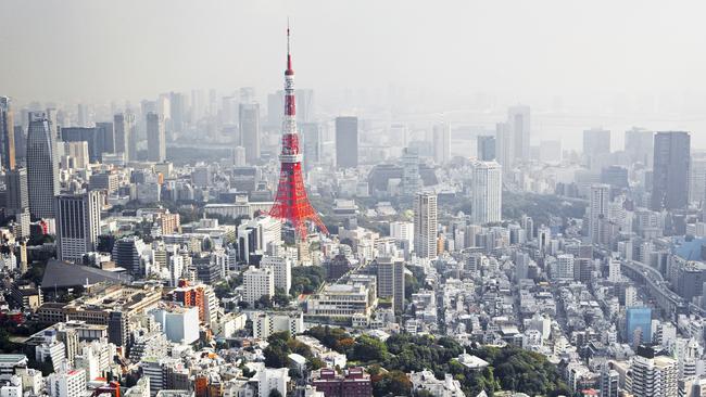 Mori tower in Tokyo, Japan. Picture: Getty Images