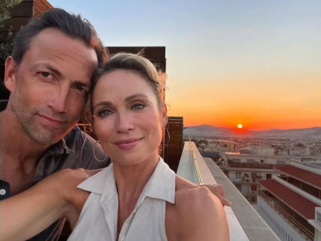 Amy Robach and her husband Andrew Shue