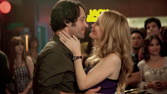 Paul Rudd and Leslie Mann in a scene from film This is 40