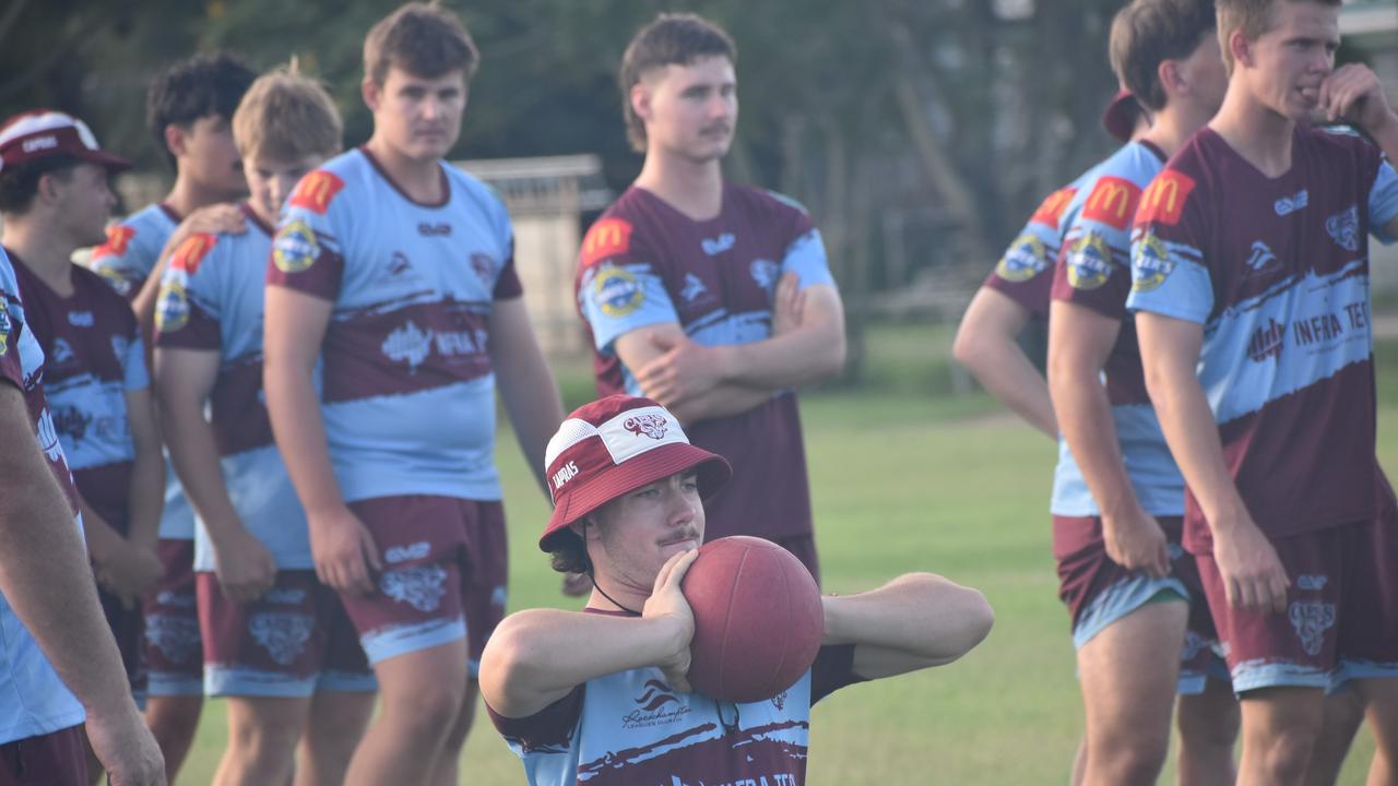 CQ Capras under-19 squad at a pre-season training session at Kettle Park, Rockhampton, on December 18, 2024.