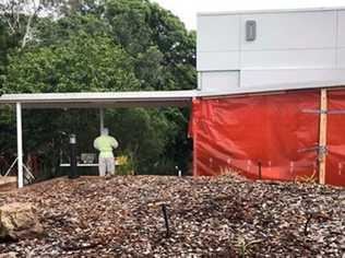 A teaching block at the Nambour TAFE is under lockdown after mould broke out in the building.