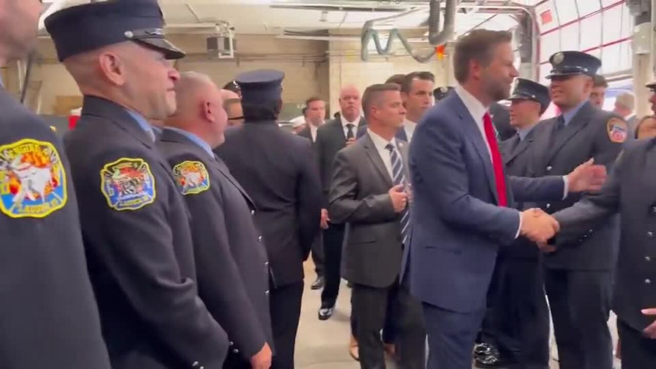 Vance joins Trump on visit to firehouse to mark 9/11 anniversary