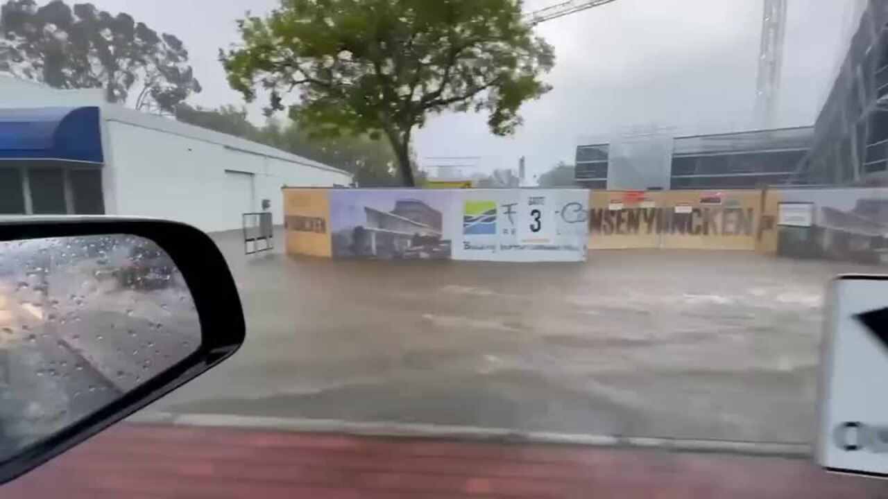 Flooding outside Fraser Coast Council's planned admin centre