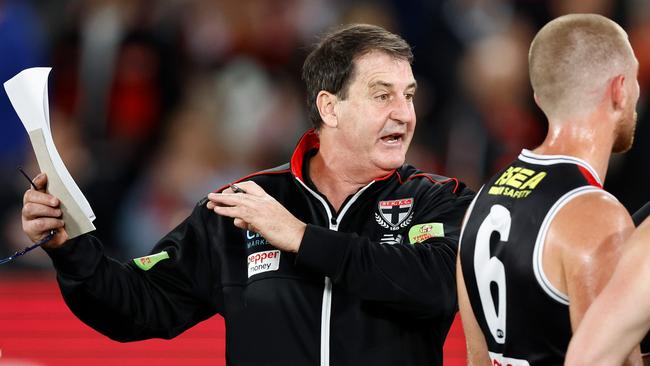 Ross Lyon. Picture: Michael Wilson/AFL Photos via Getty Images