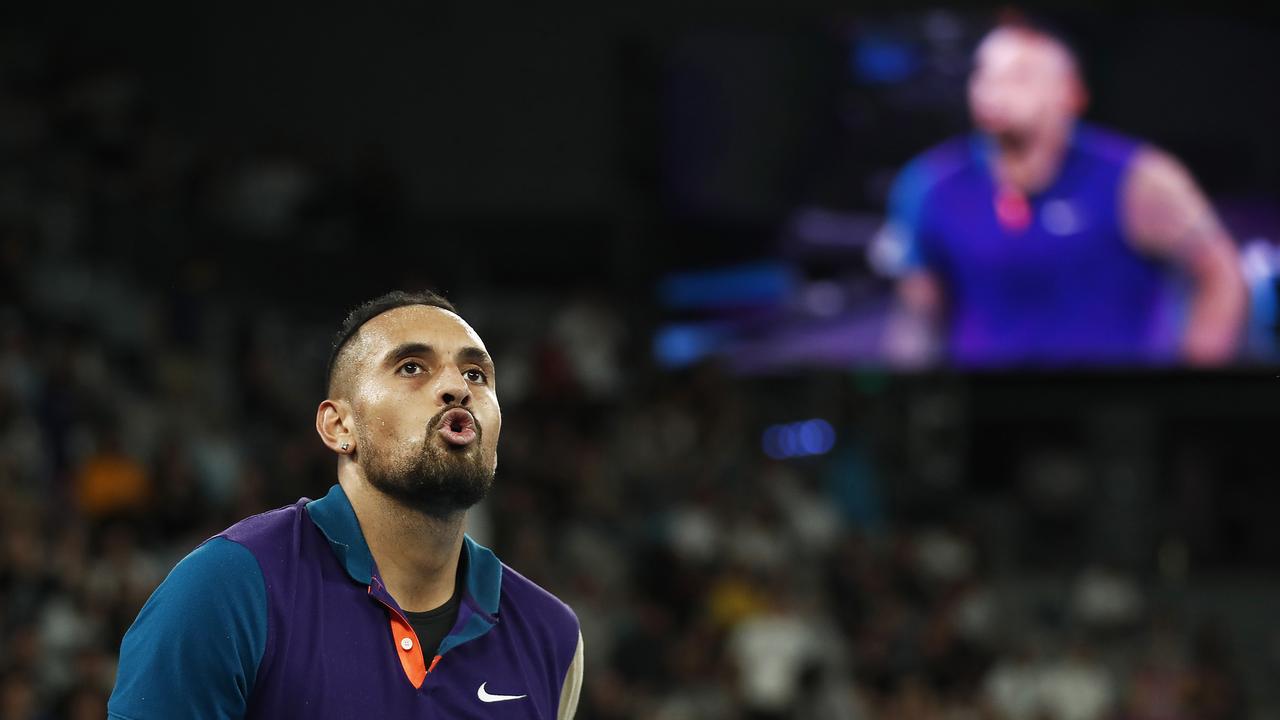 Nick Kyrgios took to his Instagram stories to clarify his earlier comments surrounding the Australian Open. Picture: Daniel Pockett / Getty Images