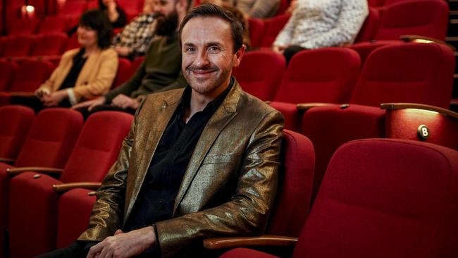 State Theatre Company artistic director Mitchell Butel at Her Majesty’s Theatre. Picture: Mike Burton