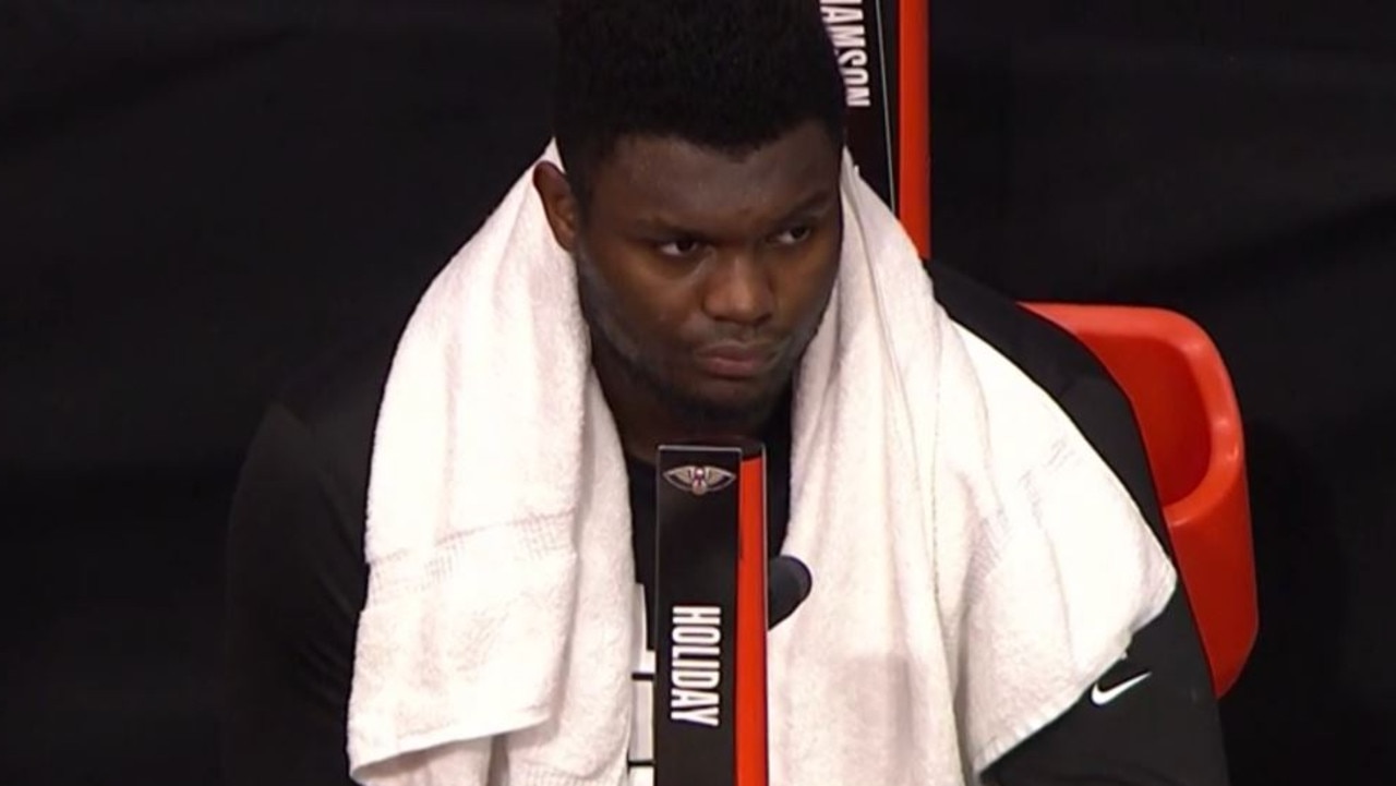 Zion was stuck on the bench when his team needed him most.