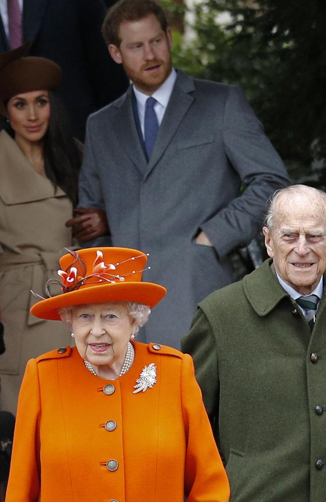 The royal family’s crisis talks lasted 90 minutes. Picture: AFP