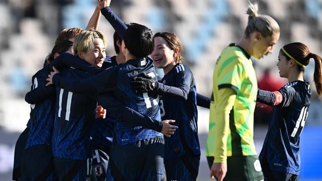 It was Japan’s biggest win over the Matildas in 30 games Picture: AFP